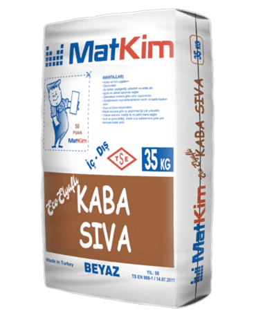 Elyaflı Kaba Sıva Beyaz